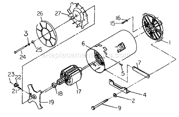 Page C Diagram and Parts List for 8892-1  Briggs and Stratton Generator